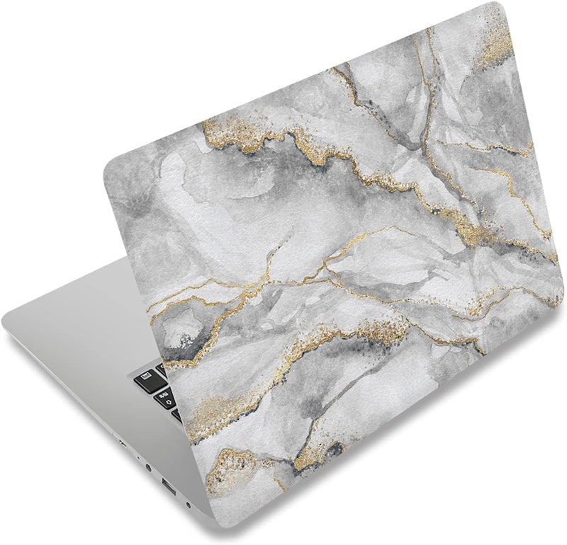ARTSO Laptop Skin Sticker Decal, 12" 13" 13.3" 14" 15" 15.4" 15.6 inch Laptop Universal Netbook PC Notebook Vinyl Reusable Skin Sticker Cover Art Case Protector Personalized, Grey Marble - Image 1